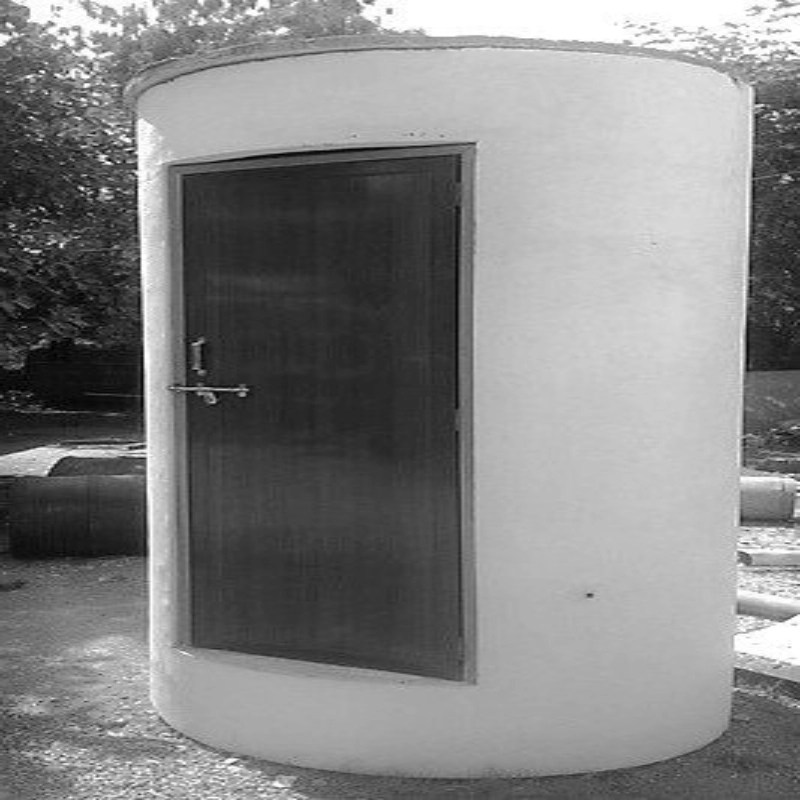 nha ve sinh bang nhua composite1 1 1236 - Nhà vệ sinh công cộng cao D1100*H2300mm